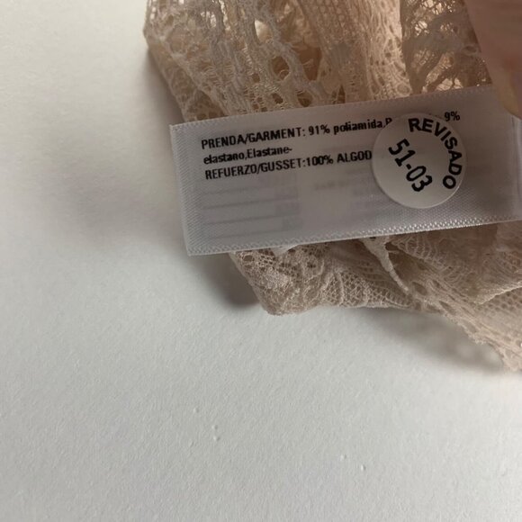 Leonisa Women's Hiphugger Style Panty in Modern Lace Brown Underwear Size L NWT - Picture 4 of 7